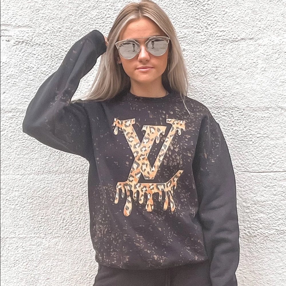 COPY - Bleached LV Cheetah Sweatshirt
